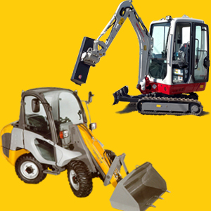 Baumaschinen mieten: Radlader, Minibagger, Kleinbagger, Rüttelplatte, Presslufthammer